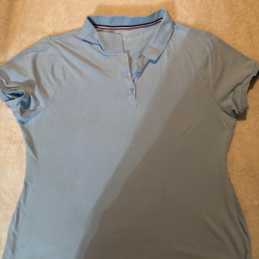 French Toast XL Women's Collared Short Sleeve Polo Shirt